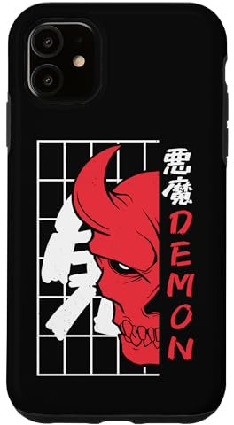Hülle für iPhone 11 Japanische Folklore Oni Spirit Gothic Horror Kunst