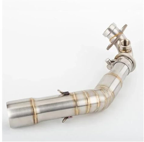 ZEEBQHKLW Motorradauspuff-Schalldämpfer Vorderes Rohr Mittleres Verbindungsrohr Krümmer Für Piaggio Für Vespa GTS 250 GTS 300 GTV 250 300 2008-2020 Ersatzteile(AB)