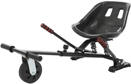 Gokart-Umbau für 6,5 bis 10 Zoll große Hoverboards, Verstellbare Rahmenlänge, Perfekt für Kinder und Erwachsene, Hoverboard-Sitz, Balancierender Sitzscooter