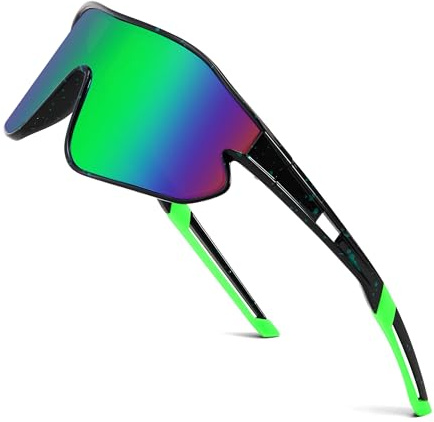 FEISEDY Occhiali Sportivi per Bambini e Adolescenti (7-16 anni), per Ciclismo e Baseball, da Sole, con Protezione UV400, per Ragazzi e Ragazze B4154