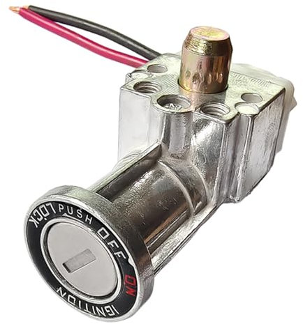 Xoeryoy Key Ignition for Ebike, Copper Bike Lock with Key On/Off Switch Li-ion Battery Casing Lock for E-Bike Accessories Replacement Parts