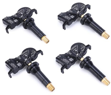 4PCS RDKS Reifendrucksensor TPMS für Je-ep Compass Renegade 2014-on, for Fiat 500X 2015-2024 Reifendrucksensor Sensor Reifendruckkontrolle Reifendruckkontrollsystem 68193586AA 68313387AB 68313387AA