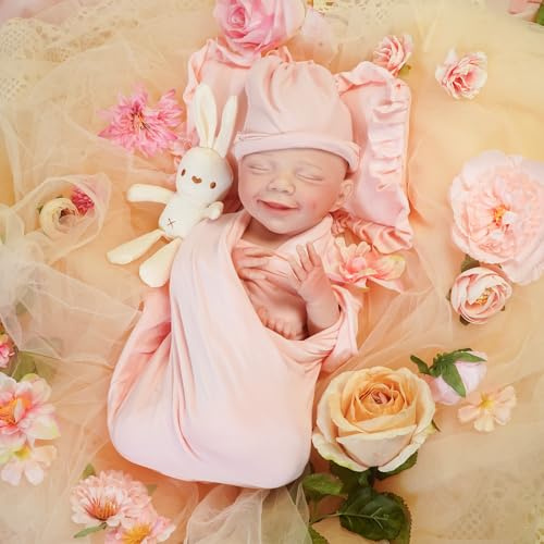 YaLuoQian Reborn Baby Vollsilikon Lebensecht MäDchen 43cm Realistische Reborn Baby Puppen Mit Geschenkbox