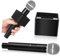 Beaupretty Simulation Microphone Microphone Prop for Stage Performances Costume Parties Outdoor Events with Square Base for Stability