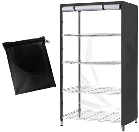 Allwetter-Regal-Abdeckung, Regale, Oxford-Stoff, 91,4 x 45,7 x 182,9 cm, für drinnen und draußen, Möbelschutz, wasserdicht, Oxford-Stoffabdeckung