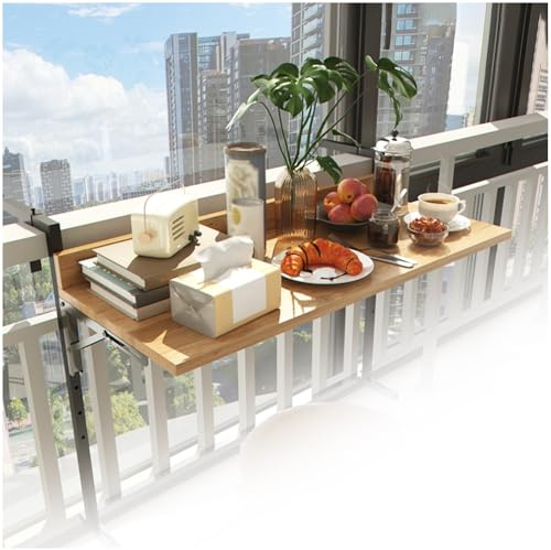 Klappbarer Wandtisch für Balkon und Garten, platzsparendes Design für den Außenbereich und Büro