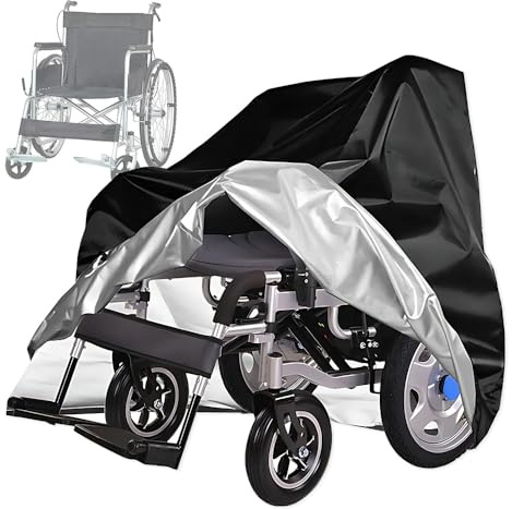 ZSUIQIN 1 PCE Roulant Housse Imperméable, Adaptée aux Fauteuils Roulants
