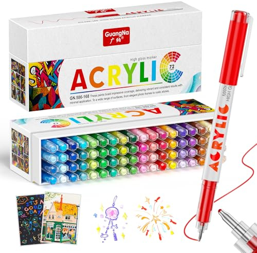 Sonlaryin 168 Colores Rotuladores Acrilicos con Punta Dura de 1 mm | Rotuladores acrílicos, Ideales para Papel, Tela, Cerámica, ideales para tarjetas de Halloween, Navidad, cumpleaños y Año Nuev