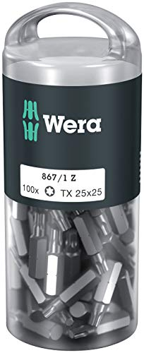 Wera 05072449001 867/1 Z TORX® DIY Bits, TX 25 x 25 mm, 100-teilig