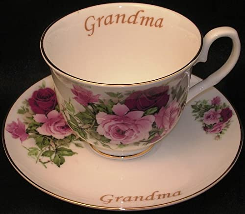 Lyndas Gifts Grandma - gift bone China cup and saucer