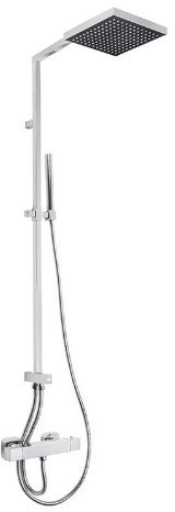 Colonne de douche moderne avec thermostat et effet pluie