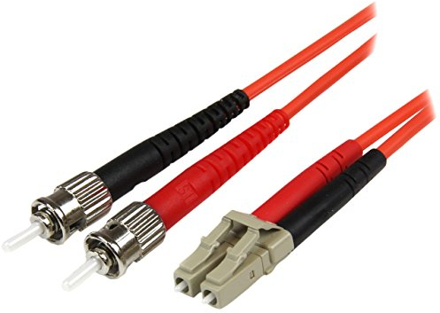 StarTech.com Cable Adaptador de Red de 5m Multimodo Dúplex Fibra Óptica LC-ST 50/125 - Patch Duplex