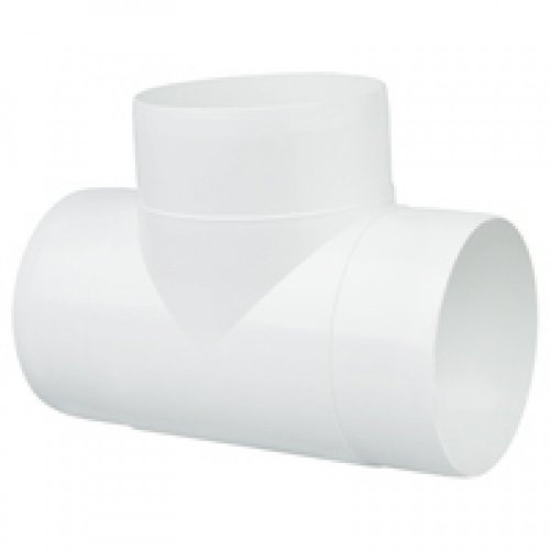 SwiftAir Fans4less T4100 4 100mm T Tee Piece Ducting Connector Flexible ducting Extractor Fans Bends Ventilation Joints is to fit (Male Fitting)