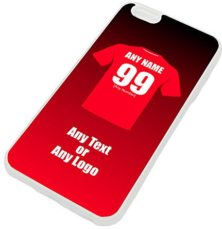 Personalised Gift - Liverpool iPhone 6 / 6s Plus Case (Clear Transparent, Football Club Design Theme) - Any Name/Message on Your Unique - Apple 6+ 6s+ 6Plus 6sPlus TPU - The Reds Red Army