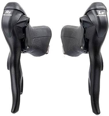Micronew SB-R482 Doppelsteuerhebel, 2 x 8 Gänge, Doppelschalthebel, Rennrad, Umwerfer, kompatibel für Shimano Claris STI Hebel ST-2400 Bremshebel-Set