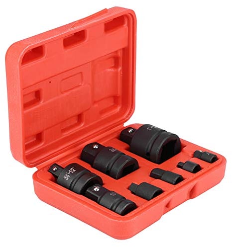 Llaves de Vaso Adaptador, 8x Adaptadores de Enchufe Convertidor Reductor de Impacto Profesional 1a 3/4, 3/4 a 1/2, 1/2 a 3/8, 3/8 a 1/4, 1/4 a 3/8, 3/8 a 1/2, 1/2 a 3/4, 3/4 a 1