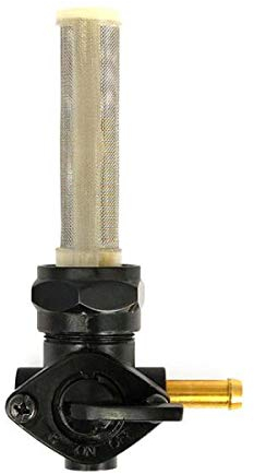 RUBINETTO BENZINA STILE OEM NERO RACCORDO DESTRO X HARLEY BIG TWIN E SPORTSTER DAL 1976 AL 2006