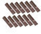 SUPERTOOL Slotted Screwdriver Bits Magnetic 1/4 Screwdriver Bits Hex Shank Security Flat Head 12Pcs (4MM)