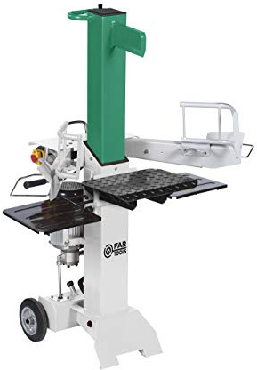 Fartools Fendeur de bûche vertical 3000W, force de pression 8T (24MPA), vitesse 2800tr/min, longueur de coupe 550mm et diamètre de 400mm maxi