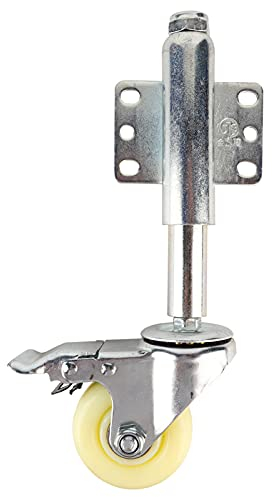 Tor Rad, 3Nylon Tor Rad Federbelastete Lenkrolle mit Bremse 220lbs Tragfähigkeit