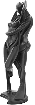 Aoneky Harz Paar Statuette - Geschenk zum Jubiläum Hochzeit - Dekorative Statue für Haus Schlafzimmer Büro (Schwarz 2)