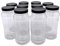 Truenova Lot de 10 bocaux de rangement en plastique de 1 L pour aliments et travaux manuels