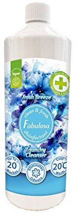 Fabulosa Anti-Bacterial Freshening Laundry Cleanser Washing Disinfectant Liquid, 1L, Individual, Fresh Breeze