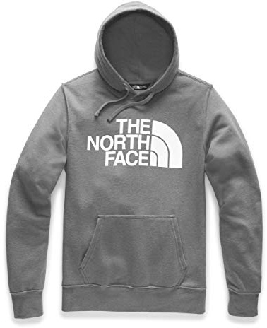 The North Face Men's Half Dome Pullover Hoodie, TNF Medium Grey Heather/TNF White, M