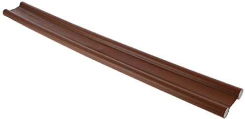 Double Sided Under Door Seal Insulation Foam Draft Excluder - Anti Collision Soundproof, Stop Cold Air and Insects, 96cm, Brown