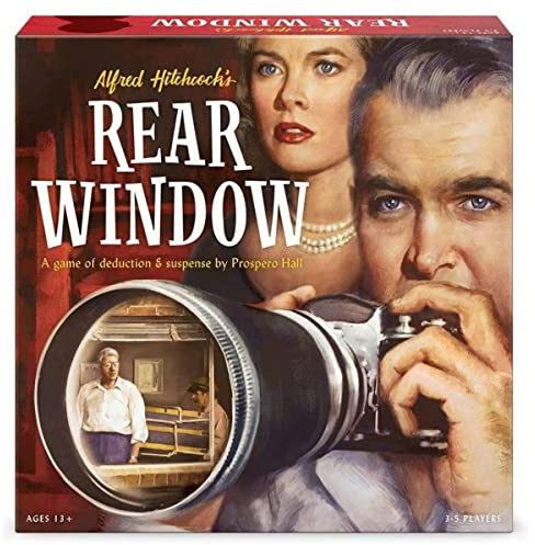 Alfred Hitchcock`s Rear Window Board Game - Mysterious Cooperative Decision Making Game Features Hollywood Legends Grace Kelly and Jimmy Stewart