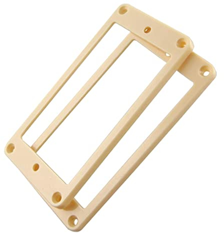 Baoblaze Flat Guitar Humbucker Pickup Montageringe für E Gitarrenteile, Gold