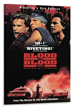 Blood In Blood Out Poster Wandkunst für Zuhause, Büro, Klassenzimmer, Dekoration, Büro, Wandkunst, Zuhause, Fitnessstudio, Poster, Leinwandbild, 30 x 45 cm
