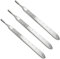 3 Pcs Stainless Steel Scalpel Handle No #3 Cutting Tool Surgical, Sign, Craft, Card Making Cutter, Podiatry, Dental
