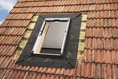Original Roto EZB Anschlussschürze Außen ASA | Montageschürze für Roto Dachfenster der Baureihe Designo Rx ECO | für zuverlässigen Schutz vor Feuchtigkeit und Witterungseinflüssen | Größe 078/xxx