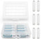 2 PCS AA/AAA Battery Storage Box, KUOQIY Multifunctional Plastic Battery Case Holder, with 6 PCS AAA to AA Battery Adapter Converter, for Storing and Protecting AA and AAA Batteries (10 Cells)