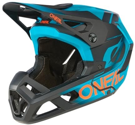 O'NEAL SL1 Helmet Strike Schwarz/Türkisblau/Größe S