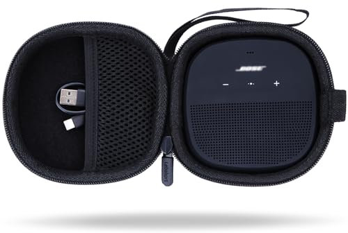 Lebakort Hard Case Compatible with Bose SoundLink Micro Speaker (Black Case)