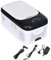 HOMCOM Nevera Compresor Portátil 15L Refrigerador de Coche -20℃-20℃ 12 / 24V DC y 100-240V CA Nevera Eléctrica Silenciosa para Camping Viajes 56,8x33x26,2 cm Blanco