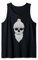 Totenkopf mit Mütze und Bart Design Geschenkidee Tank Top