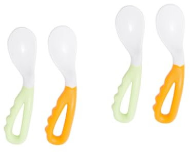 VICASKY 8 Pz cucchiaio da allenamento Cucchiai pieghevoli cucchiaio per l'allattamento del posate per bambini cucchiaini autoalimentati bambini che danno da mangiare ai cucchiai pp