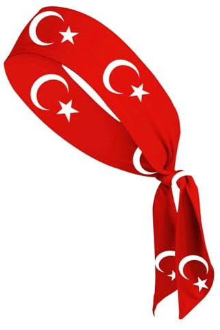 Workout-Stirnband, Sport-Stirnbänder,Schweißband mit Türkei-Flagge zum Laufen | Atmungsaktives Haarband zum Binden für Radfahren, Yoga, Tennis und Laufen