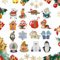 16 Stück Weihnachts Patches Aufbügeln Bügelbilder Kinder Cartoon Patches zum Aufbügeln Gestickte Applikation Bügelbild für Hut Jeans Jacken DIY Weihnachtskostümdekoration (16 Stück)