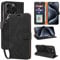 GOTOURED for iPhone 15 Pro Max Phone Case Wallet, RFID Blocking 4 Card Slots, Wrist Strap, Kickstand, Magnetic Closure, Shockproof Protective Soft Leather Flip Cover (Black)