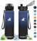 KollyKolla Water Bottle 1 L, Thermos Flask, BPA-Free Insulated Flask, Double Wall Insulation, Cold and Warm, Water Bottle for Children, School, Sports, Fizz, Fitness, Outdoor, Camping, Yoga