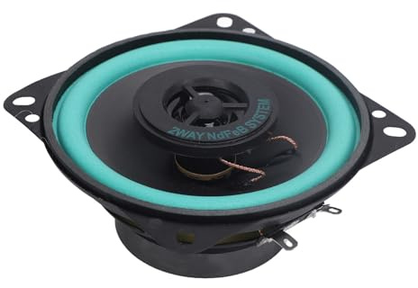AKLOSIPY Koaxiale Auto-Stereo-Lautsprecher mit Kalotten-Hochtöner und Hoher Empfindlichkeit – Voller Klang von 90 DB, 4 Ohm für Fahrzeuge (4 Zoll (SKU VO-402))