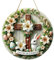 Türschild Osterkranz mit Kreuz Osterdeko Holz Osteranhänger Willkommen Dekoschild für Ostern, Frühlingsdeko zum Aufhängen, Holz Ostereier-Hase-Kranz Hängend Ornament Haustür Holzaufhänger Deko (Grün)