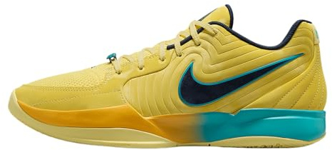 Nike Basketballschuhe Ja 2 (FD7328-001, Black/Light Smoke Grey/Light Lemon Twist/Phantom), Weicher gelber Obsidian 700, 43 EU