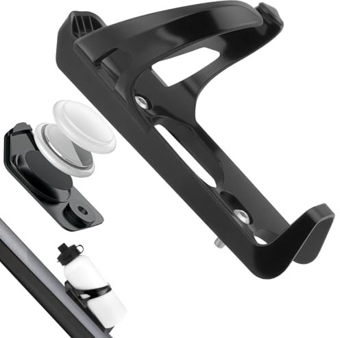 AOOSA Portaborraccia per Bicicletta AirTag con Scomparto Nascosto, Supporto Bici per AirTag Apple, Localizzatore GPS Antifurto, Impermeabile Portaborraccia Universale per mountain bike e bici strada