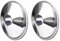 Marco Paul 2pc Radiator Pipe Covers Chrome - Long Lasting PVC Chrome Pipe Covers 15mm for Floor - Stylish Floor Rings for Laminate Carpet Vinyl - Easy to Install Snap On Pipe Collars 15mm