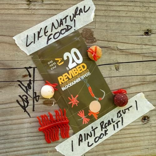 One More Cast OMC Revibed Bloodworm Tippers - Carp Hookbait Add-On | Realistic Imitation Bloodworm, Easy to Floss - Boosts Bites and Improves Rig Attraction